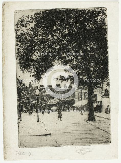 The Sign of White Horse, Parson's Green, 1906. Creator: Theodore Roussel.