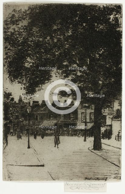 The Sign of White Horse, Parson's Green, 1906. Creator: Theodore Roussel.