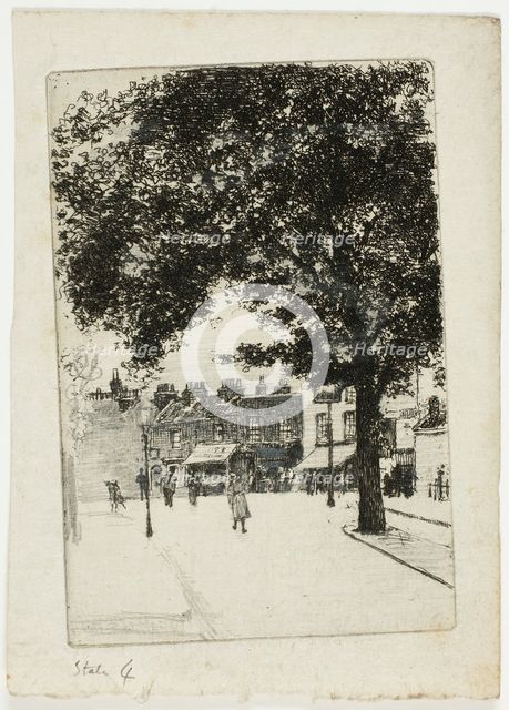 The Sign of White Horse, Parson's Green, 1906. Creator: Theodore Roussel.