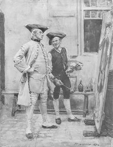 The Sign Painter (Le Peintre d'Enseignes), 19th century. Creator: Jean Louis Ernest Meissonier