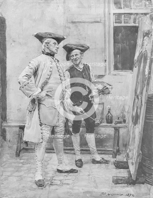 The Sign Painter (Le Peintre d'Enseignes), 19th century. Creator: Jean Louis Ernest Meissonier.