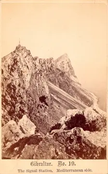 The Signal Station, Mediterranean Side, Gibraltar, 19th century. Creator: Anon