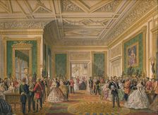 The Signing of the Marriage Attestation Deed 1863. Artist: Robert Dudley