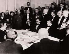 The signing of the Treaty of Brest-Litovsk in the fortress of Brest-Litovsk, March 3, 1918, 1918