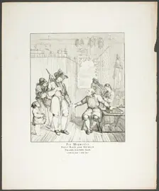 The Signpost, plate ten from Zehn Blätter zu Hebels Alemannischen Gedichten, 1820. Creator: Sophie Reinhard