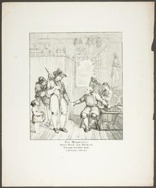 The Signpost, plate ten from Zehn Blätter zu Hebels Alemannischen Gedichten, 1820. Creator: Sophie Reinhard