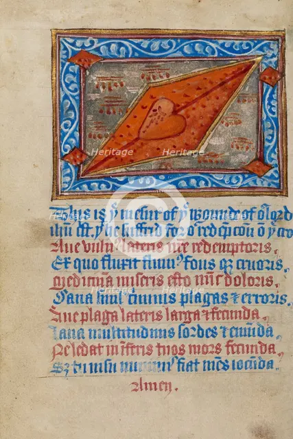 The Side Wound of Christ, about 1480-1490. Creator: Unknown.