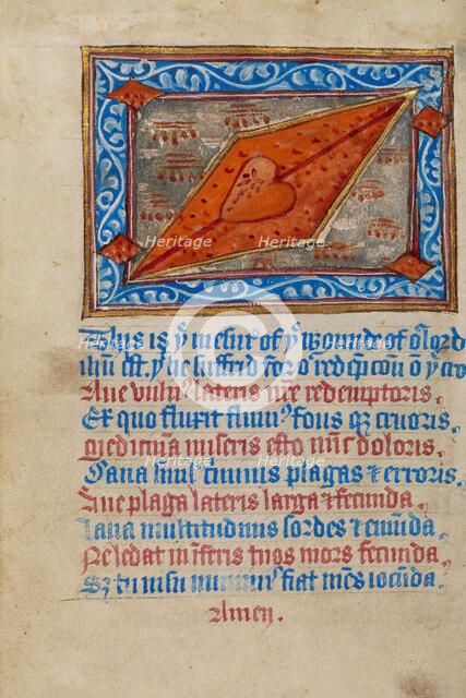 The Side Wound of Christ, about 1480-1490. Creator: Unknown.