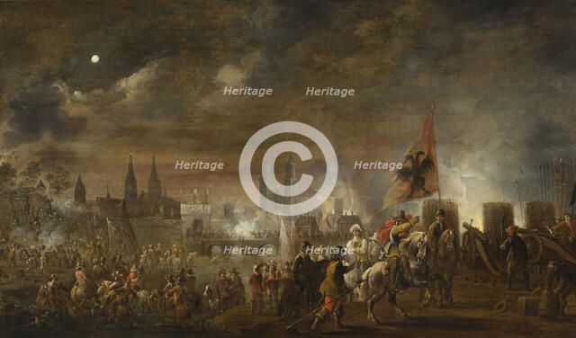 The Siege of Magdeburg, 1631, (1650). Creator: Pieter Meulener.