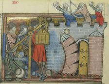 The Siege of Nicaea in 1097 (From "Li rommans de Godefroy de Buillon et de Salehadin"), 1337. Creator: Maître de Fauvel (active 1314-1340)