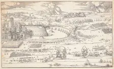 The siege of a castle, 1527. Creator: Dürer, Albrecht (1471-1528)