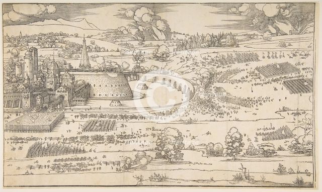 The Siege of a Fortress.n.d. Creator: Albrecht Durer.