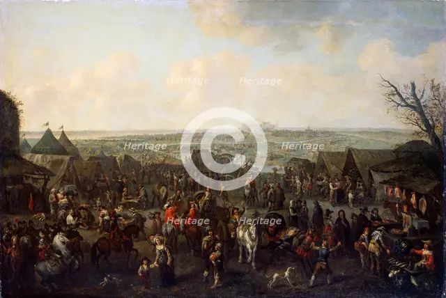 'The Siege of a Town', 1660.  Artist: Adam Frans van der Meulen