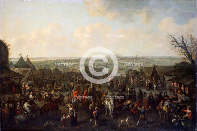 'The Siege of a Town', 1660.  Artist: Adam Frans van der Meulen