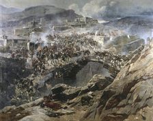 The Siege of Akhoulgo 1888. Creator: Roubaud, Franz (1856-1928)