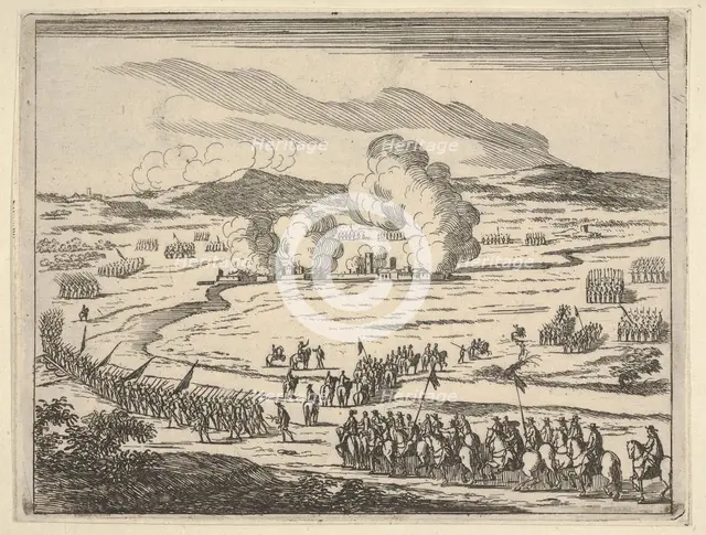 The Siege of Alessandria Begins, from L'Idea di un Principe ed Eroe Cristiano in Francesco..., 1659. Creator: Bartolomeo Fenice.