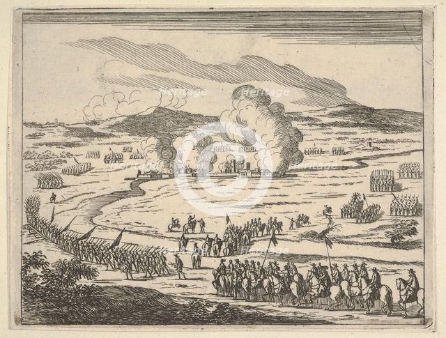 The Siege of Alessandria Begins, from L'Idea di un Principe ed Eroe Cristiano in Francesco..., 1659. Creator: Bartolomeo Fenice.