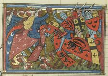 The Siege of Antioch in 1098. (From "Li rommans de Godefroy de Buillon et de Salehadin"), 1337. Creator: Maître de Fauvel (active 1314-1340)