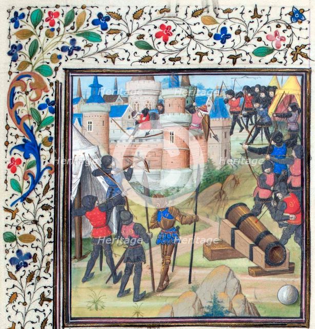The Siege of Antioch. Miniature from the Historia by William of Tyre, 1460s. Artist: Anonymous  