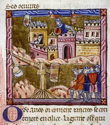 The Siege of Antioch. Miniature from the "Historia" by William of Tyre, c. 1280. Creator: Anonymous