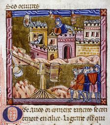 The Siege of Antioch. Miniature from the "Historia" by William of Tyre, c. 1280. Creator: Anonymous