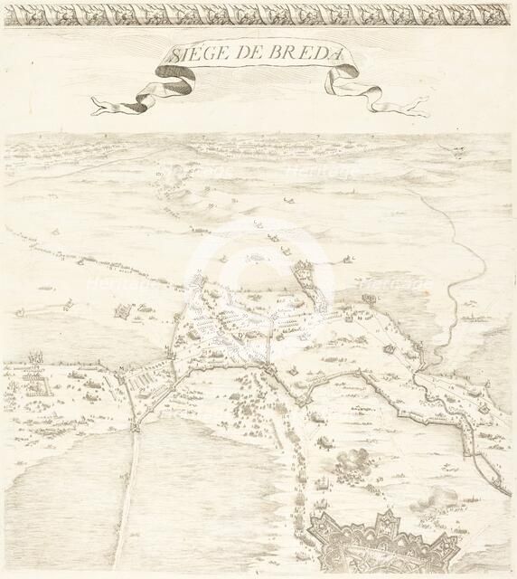 The Siege of Breda [plate 2 of 6], 1627/1628. Creator: Jacques Callot.