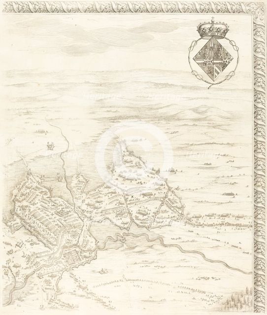 The Siege of Breda [plate 3 of 6], 1627/1628. Creator: Jacques Callot.