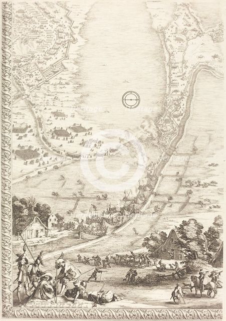 The Siege of Breda [plate 4 of 6], 1627/1628. Creator: Jacques Callot.