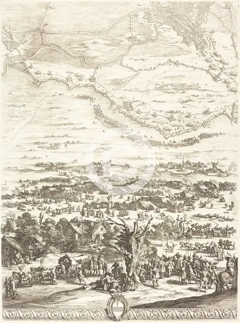 The Siege of Breda [plate 5 of 6], 1627/1628. Creator: Jacques Callot.