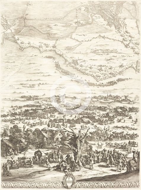 The Siege of Breda [plate 5 of 6], 1627/1628. Creator: Jacques Callot.
