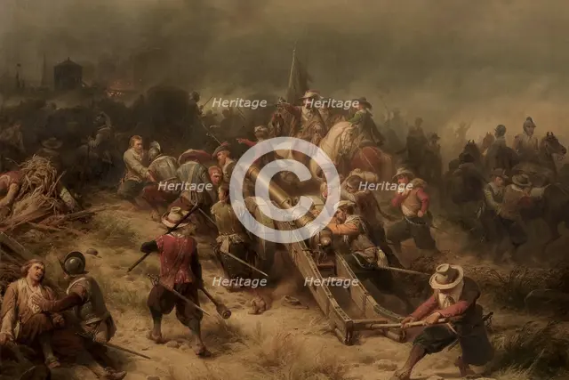 The siege of Breisach, 1638, 1861. Creator: Sell, Christian (1831-1883).