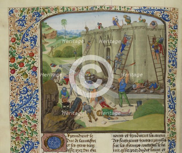 The siege of Brest, 1386, ca 1470-1475. Creator: Anonymous.