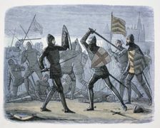 The Siege of Calais, France, 1346-1347 (1864). Creator: James William Edmund Doyle