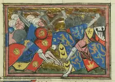 The siege of Jerusalem by Saladin, 1187, 1337. Creator: Maître de Fauvel (active 1314-1340)