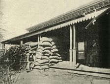 The Siege of Kimberley: Typical Splinter-Proof Shelter of Sand-Bags and Iron Plates 1900. Creator: Hancox