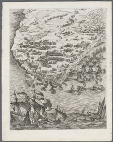 The Siege of La Rochelle: Plate 10, 1628-1630. Creator: Jacques Callot (French, 1592-1635)