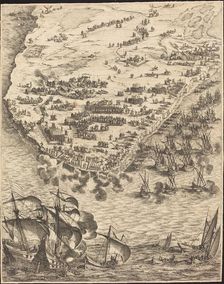 The Siege of La Rochelle [plate 10 of 16; set comprises 1952.8.97-112], 1628/1631. Creator: Jacques Callot
