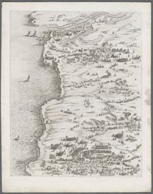 The Siege of La Rochelle: Plate 5, 1628-1630. Creator: Jacques Callot (French, 1592-1635), assistant of