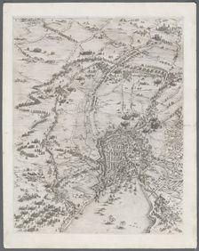 The Siege of La Rochelle: Plate 6, 1628-1630. Creator: Jacques Callot (French, 1592-1635)