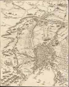 The Siege of La Rochelle [plate 6 of 16; set comprises 1952.8.97-112], 1628/1631. Creator: Jacques Callot