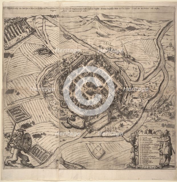 The Siege of Pilsen by Ernst von Mansfeld on 21 November 1618, c1620.