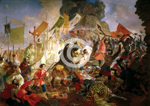 'The Siege of Pskov by Stephen Báthory in 1581', 1839-1843. Artist: Karl Briullov