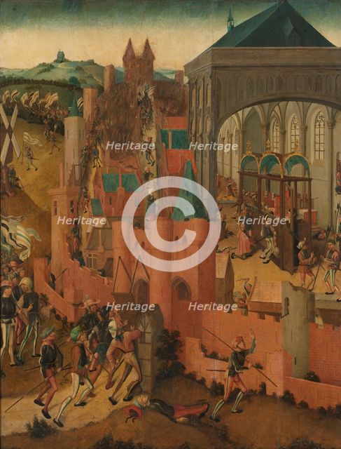 The Siege of Rhenen, c.1499-c.1525. Creator: Master of Rhenen.
