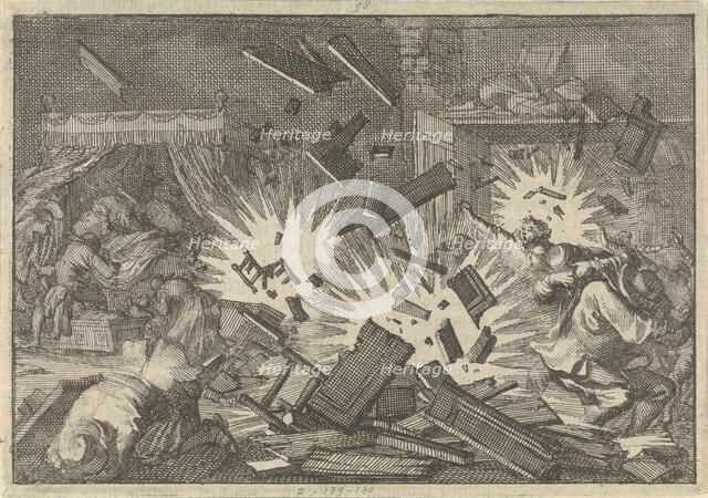 The Siege of Riga by the Russian Army under Tsar Alexei Mikhailovich in 1656, 1698. Artist: Aa, Pieter van der (1659-1733)