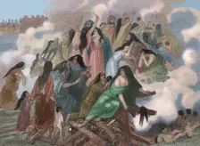 The Siege of Saguntum, (219 BC), Iberian Peninsula, 1852. Creator: Unknown