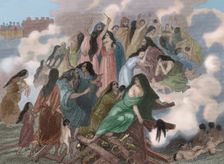The Siege of Saguntum, (219 BC), Iberian Peninsula, 1852. Creator: Unknown