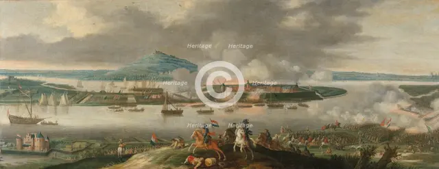 The Siege of Schenkenschans in 1636, c.1640. Creator: Gerrit van Santen.