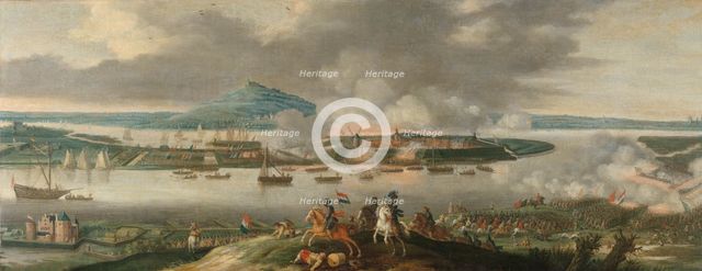 The Siege of Schenkenschans in 1636, c.1640. Creator: Gerrit van Santen.