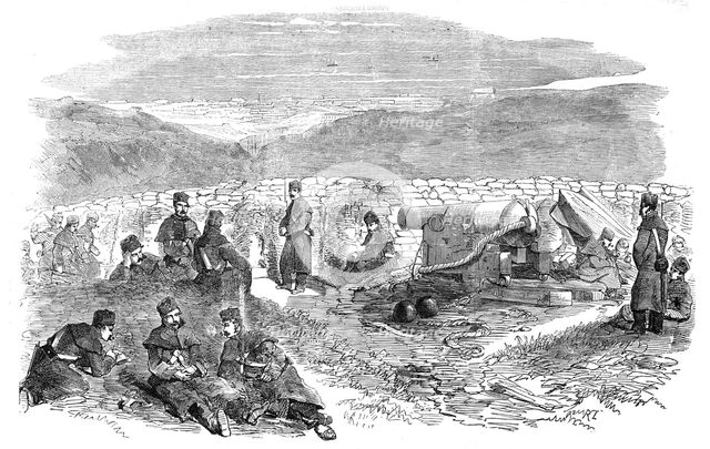 The Siege of Sebastopol - Gordon's Attack with a Lancaster Gun, 1854. Creator: Unknown.