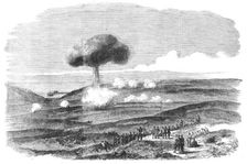 The Siege of Sebastopol - Explosion of a Powder Magazine in the English Trenches, 1854. Creator: Unknown
